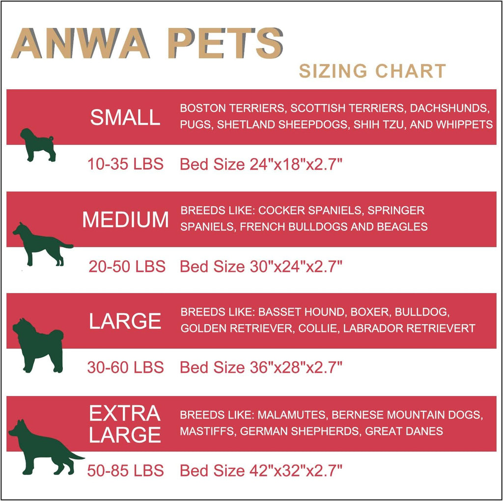 Puppy Bed for Small Dogs, Washable Crate Bed Cushion, 24 INCH